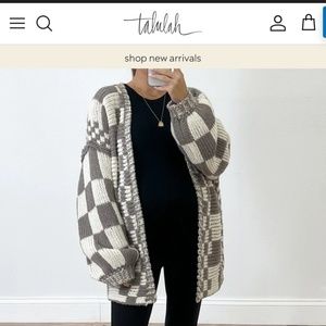 Shop Talulah Check it out sweater/ cardigan
